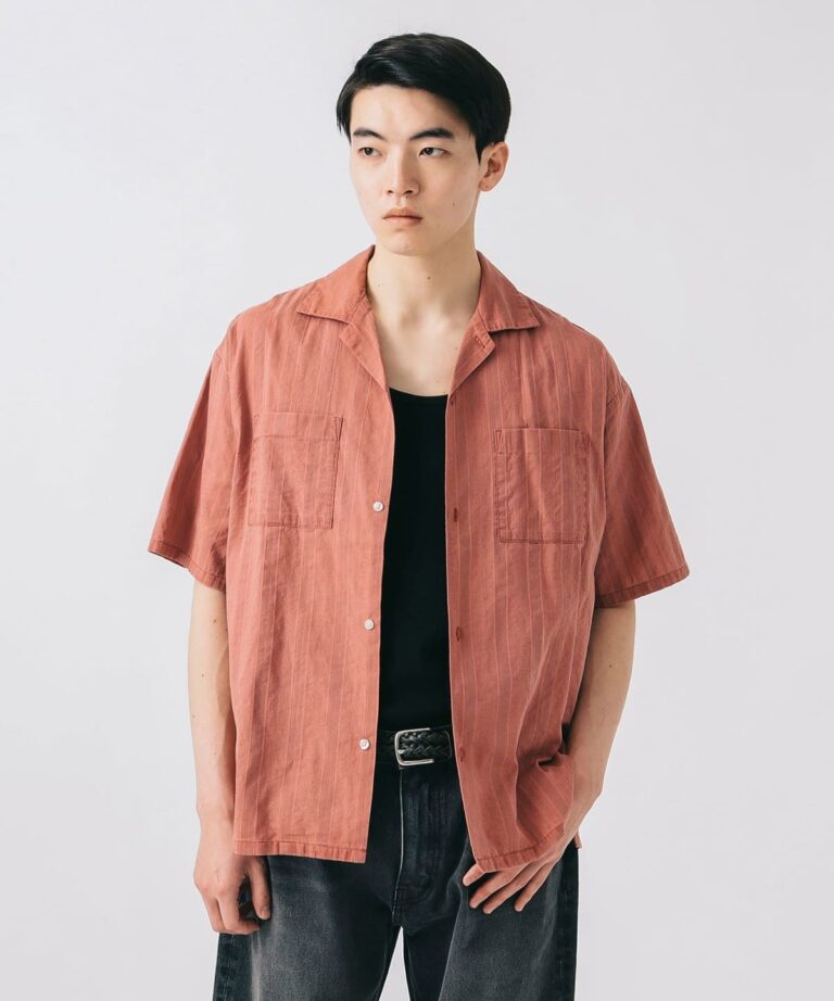 “빔즈 하트 페이드 도비 셔츠 – 자연스러운 컬러로 여름을 준비하세요”