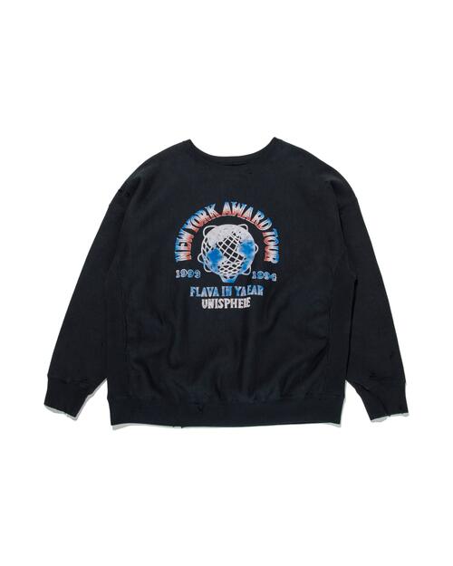 바우와우 UNISPHERE SWEATSHIRTS – 빈티지 염색 기법으로 완성된 클래식 맨투맨 리뷰