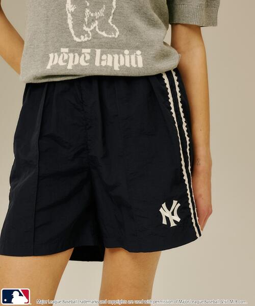 PUBLUX X MLB 라인 쇼츠 – 바스락 나일론과 귀여운 레이스의 만남