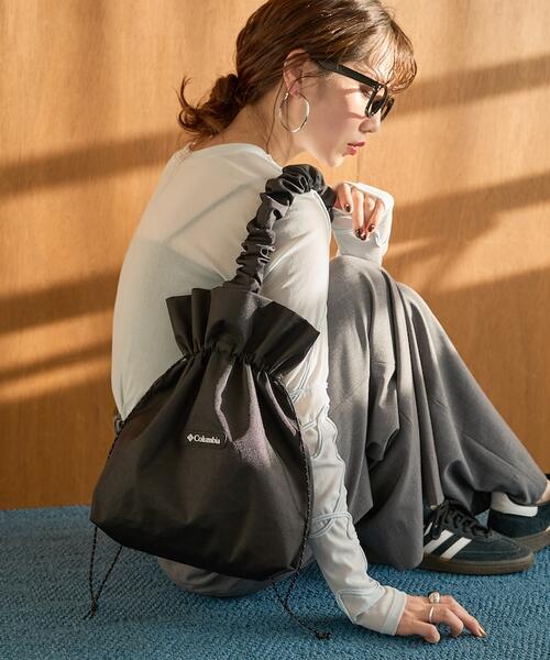 프릭스스토어 X 컬럼비아 Woolley Cove Kinchaku Bag – 데일리룩과 야외활동에 완벽한 셔링 핸들 버킷백 리뷰